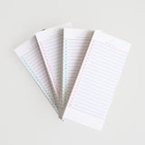 stripe checklist non-sticky memopad set (PINK+GREEN)