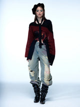Emoha cosmo lady printed punk long shirt