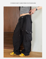 [Unisex] Dart cargo wide pants(2color)