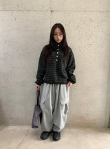 デフォムカーゴバンディングトレーニングワイドパンツ
