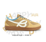 Happy Birds Day Retro German Training Shoes - BROWN