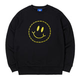 スマイルスウェットシャツ (Black)