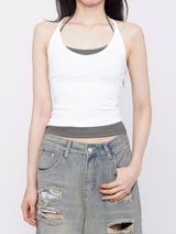 Lenin Layered Halter Sleeveless Set