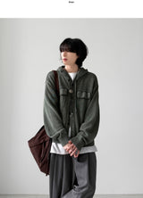 Lutz Pigment Hood Cardigan
