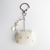 [soft keyring] seaside cat (ivory)