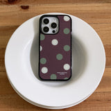 PISTACHIO DOT GLASS CASE
