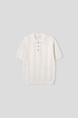 Dao placket collar knitwear