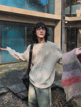 Wool Mix Cable Knit
