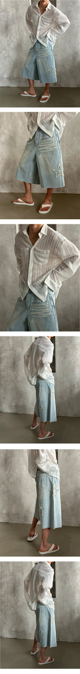[S/S] Lace see through shirts (2color)
