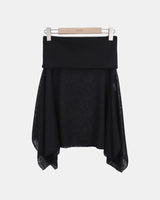 Kure Folding Lace Midi Skirt