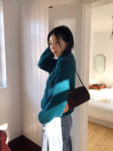 [MADE] MUHR ハイネックケーブルニット