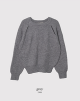 JF Slit Round Rib Loose Knit (5color)
