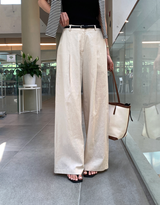 El's Summer Linen Wide Slacks / 2 colors