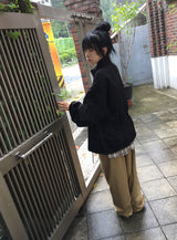 [unisex]リオペ オーバーフィット ハイネック フィールドジャンパー