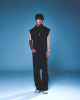TUKED BAGGY PANTS (BLACK)