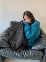 26SS★ [BAONHAUS] ディンガー バンディング ドット ロング スカート