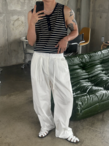 [S/S] Stripe henry neck sleeveless(3color)