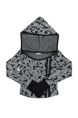 [ID] Floral Jacquard Set-up (Top) (Gray)