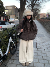 Mison Reversible Wool Fluffy Earflap Hat