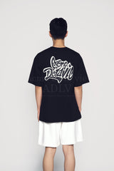 24FW GRAFFITI FONT LOGO SHORT SLEEVE T-SHIRT (OVERSEAS EXCLUSIVE) BLACK
