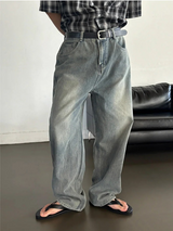 [4SEASON] Basic semi wide denim pants(3color)