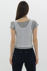 Layered Unbalanced T (Gray)