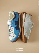 WE FLOWER Fashionable New Hobo Shoes, Versatile, Comfortable and Light - weight - Cerulean Blue