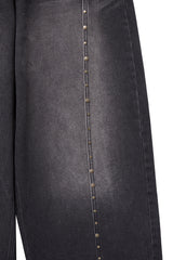 rv line denim pants (black)