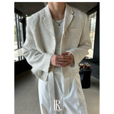 [PREMIUM] Crush glitter tweed jacket(2color)