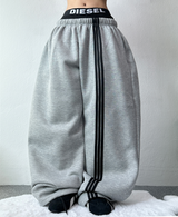 FLEECE ASYMMETRICAL TRACK TRAINING PANTS❤🖤🩶🤎🤍 - 4 COLORS