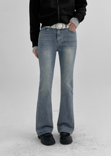 [B-DENIM] ロースリムブーツカット 037