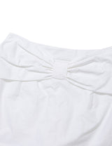 GIANT RIBBON SKIRT PANTS(WHITE)
