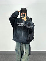 attain cotton hood zip-up