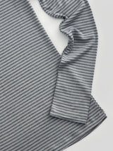 [prts made] ソフトタッチボートネックロングスリーブTシャツ (blue stripe)