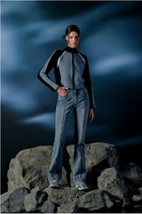 Biker Knit Zip-Up Jacket