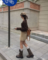 Candy Frill Knit Cardigan