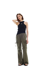 UNBALANCE SLEEVELESS TOP / BLACK
