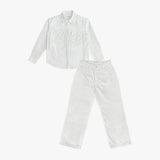 Leaf denim western shirt