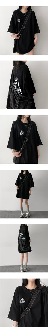 ルーブボクシーフィットグラフィックショートスリーブTシャツ