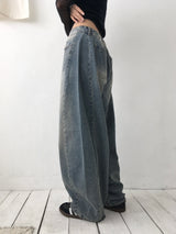 ワイドボリュームジーンズ
