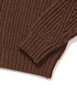 Women’s Knit Zip-Up Cardigan Brown