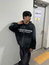 attain cotton hood zip-up