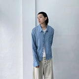 Soft Grid Oversized Shirt
