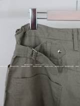 coloring string big cargo wide pants