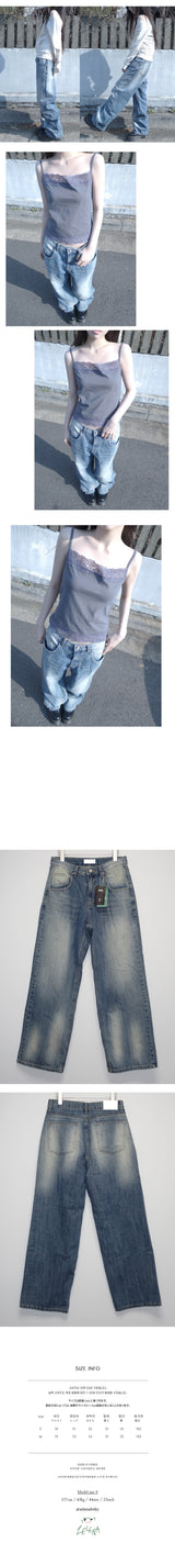 slub wide denim