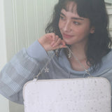 Star Chain Notebook Pouch_white
