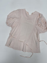 Puff Strap Short Sleeve Blouse