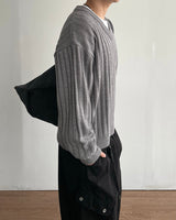 Frame V-neck Crop Knit