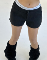 (STRETCH♥/FLEECE♥) Y2Kウールローライズマイクロショートパンツ