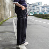 Outer Seam Large Front Panel Design Jeans